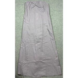 Urban Outfitters Lilac Midi Dress Strapless Sz M Linen Blend Womens Summer Beach